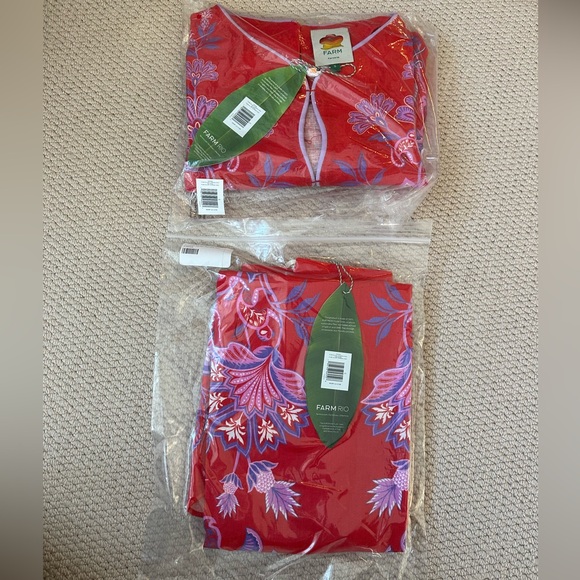 Farm Rio x Tuckernuck Red Porcelain set. S. NWT - Picture 6 of 8